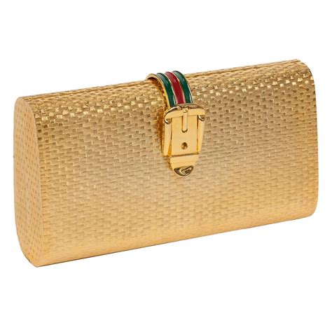 gucci gold leather belt clutch|clutch gucci original.